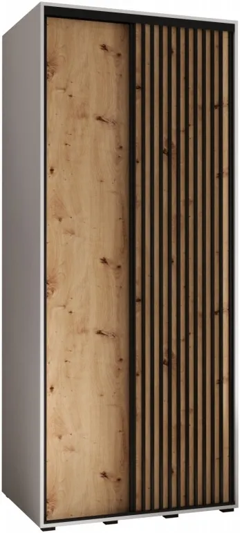 Šatní skříň s posuvnými dveřmi Lanko 1 110, hloubka 60 cm