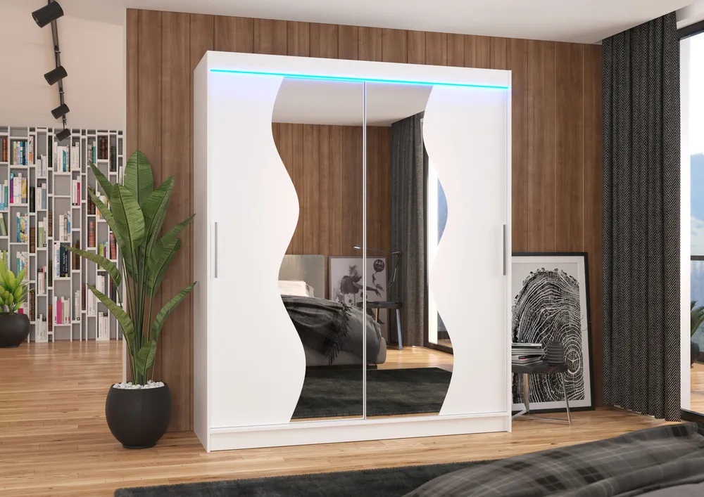 Szafa Medison 180 z lustrem i oświetleniem led 