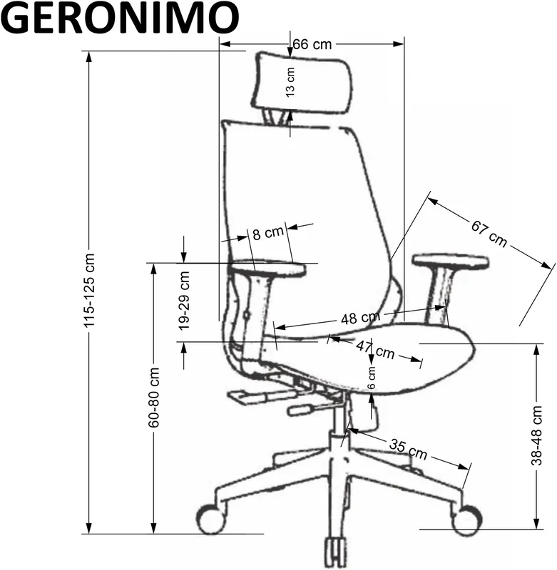 Fotel obrotowy Geronimo