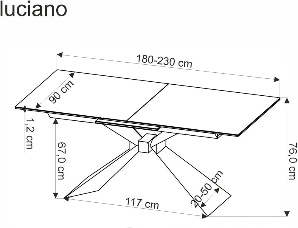 Stůl Luciano 180
