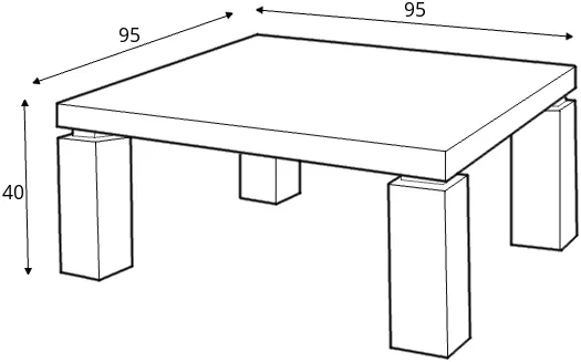 Konferenční stolek Ville 90 x 90