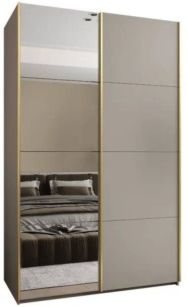 Šatní skříň s posuvnými dveřmi se zrcadlem Lux 3 160
