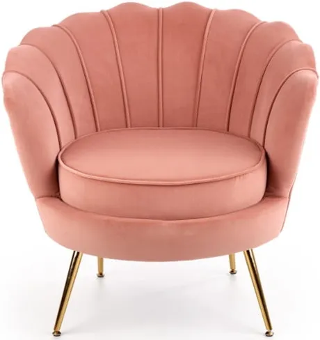 Čalouněné křeslo Amorinito světle růžové
