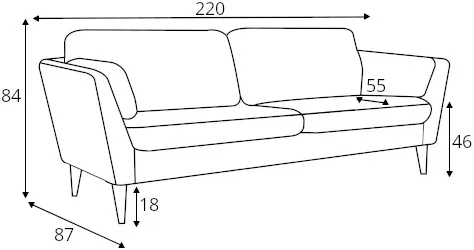 Sofa 3-osobowa Mynta