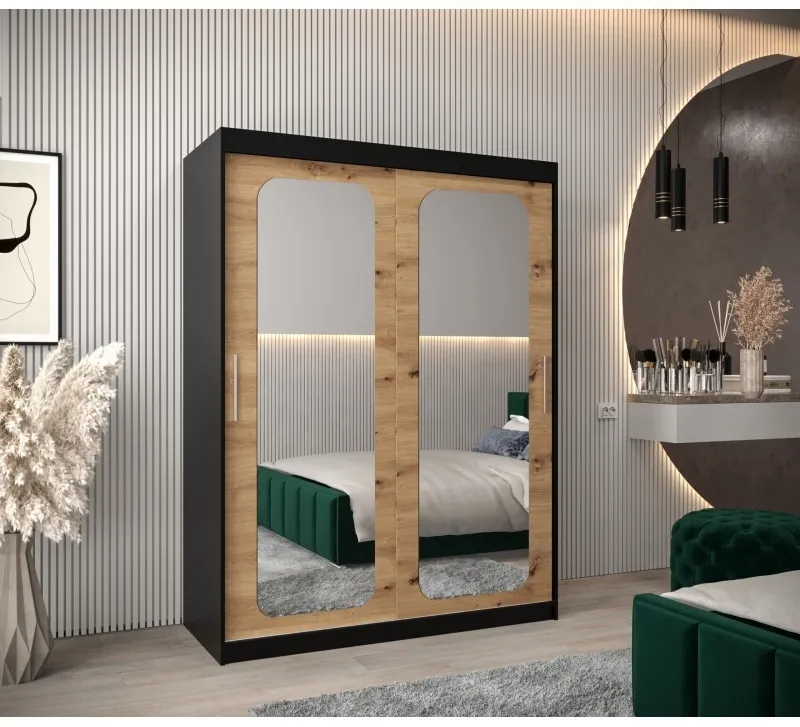 Skriňa s posuvnými dverami so zrkadlom Promo T3 150