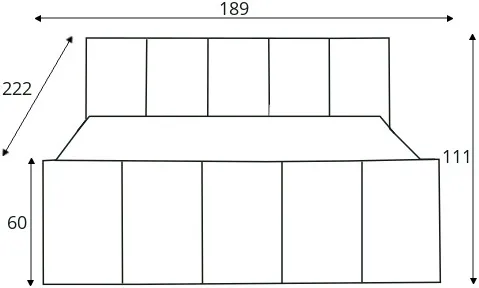 Postel boxspring 180 Fresco