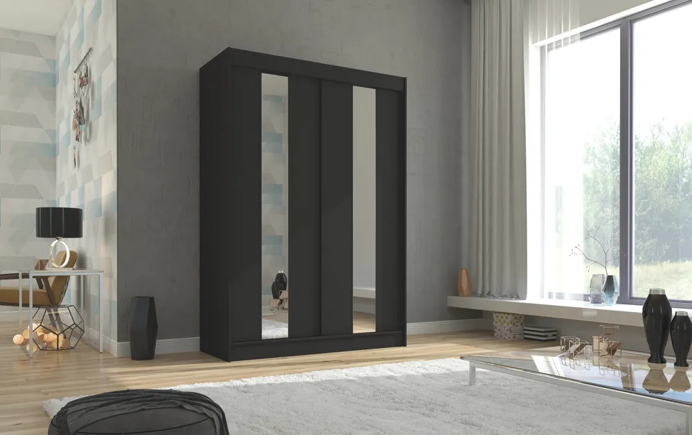 Skriňa s posuvnými dverami so zrkadlom Balton 150 cm