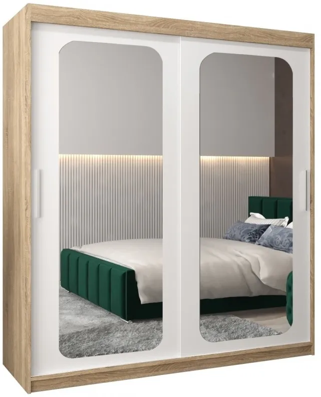 Skriňa s posuvnými dverami so zrkadlom Promo T3 180 cm