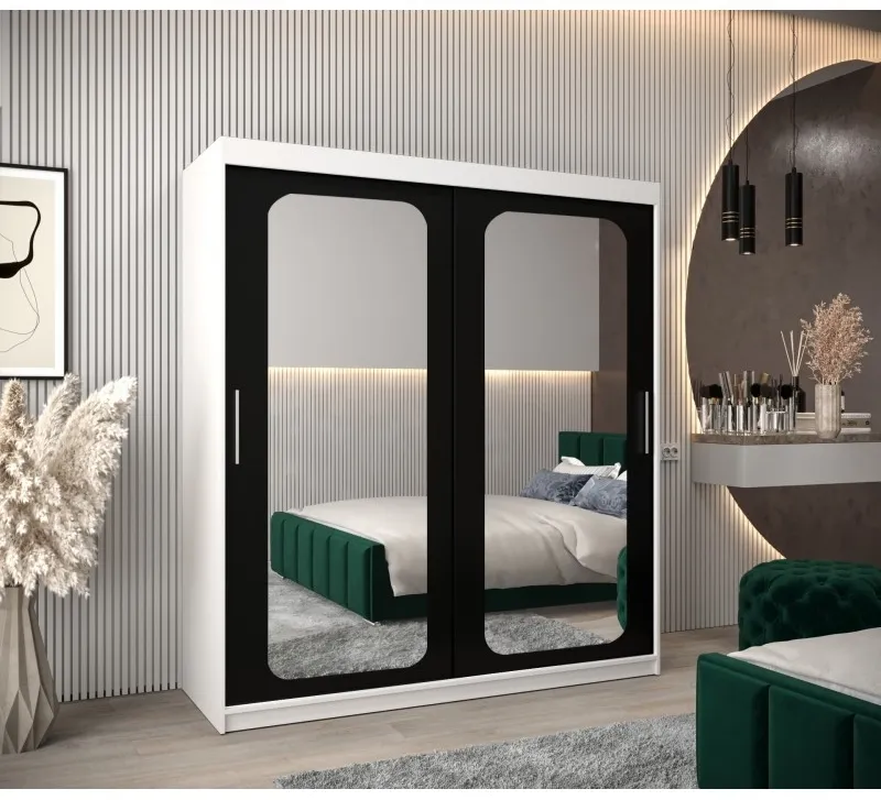 Skriňa s posuvnými dverami so zrkadlom Promo T3 180 cm