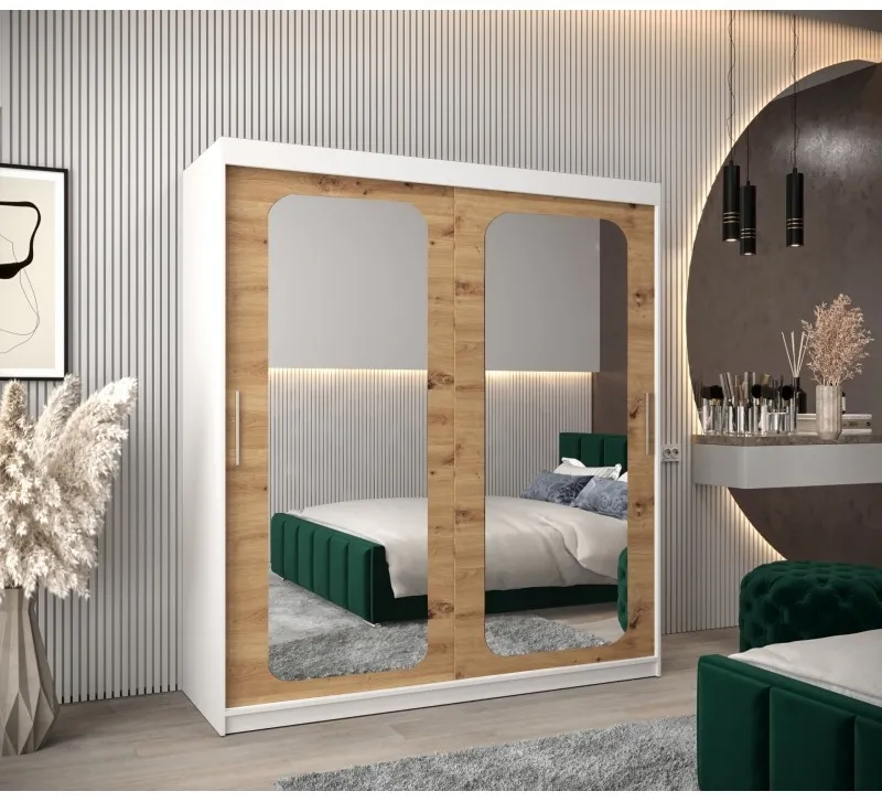 Skriňa s posuvnými dverami so zrkadlom Promo T3 180 cm