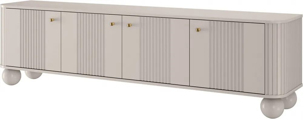 Komoda RTV Vesper 187 4D z kulistymi nóżkami