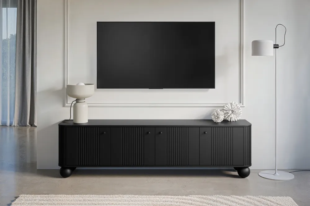 TV stolík Vesper 187 4D s guľovitými nožičkami