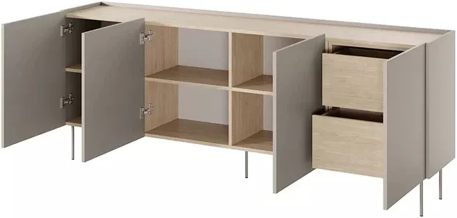 Komoda Desin 220 cm s dvěma šuplíky