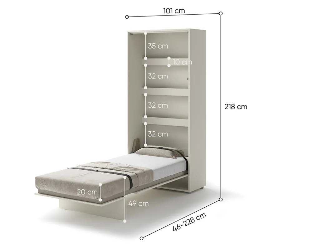 Półkotapczan Pionowy 90 Bed Concept