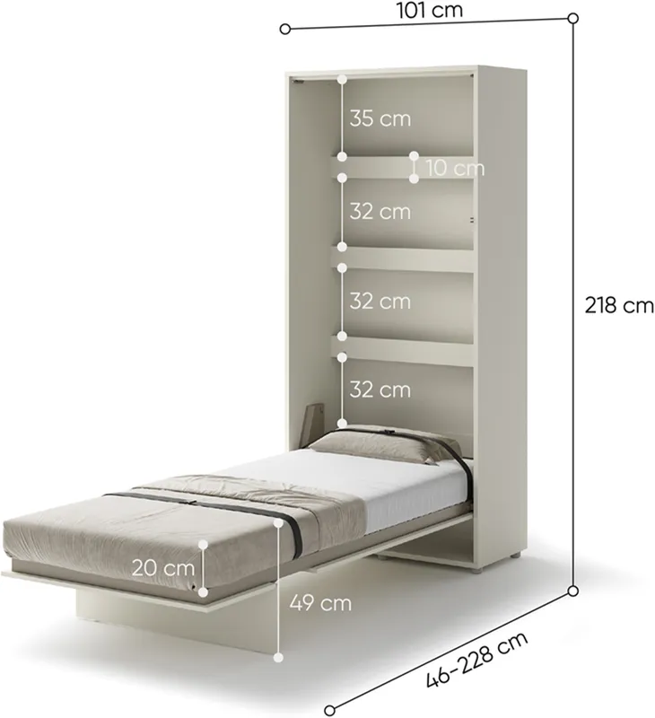 Sklápěcí postel Vertikální 90 Bed Concept