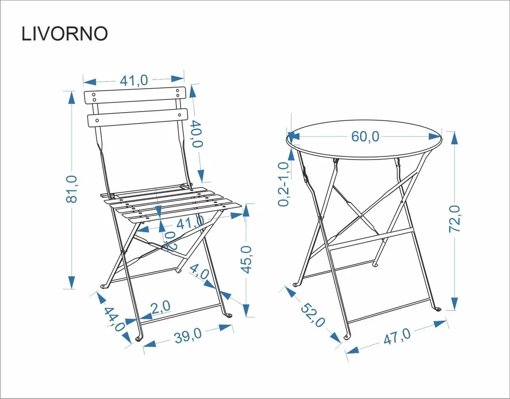 Zestaw ogrodowy Livorno