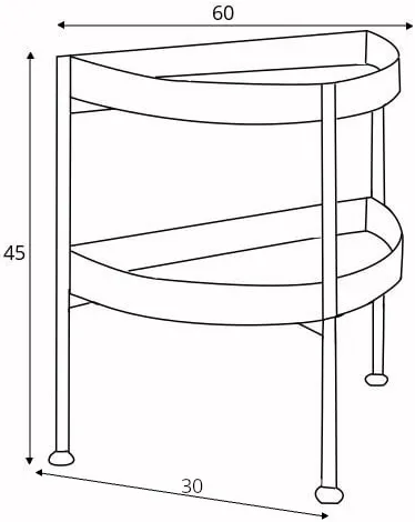 Stolik 60-2F Hanna Metal Half