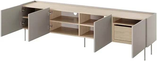 TV stolek Desin 220 cm s jednou zásuvkou