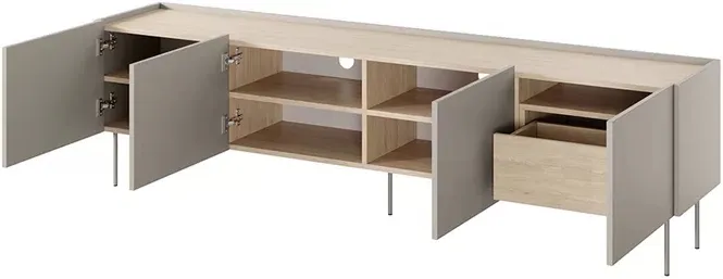 TV stolek Desin 220 cm s jednou zásuvkou