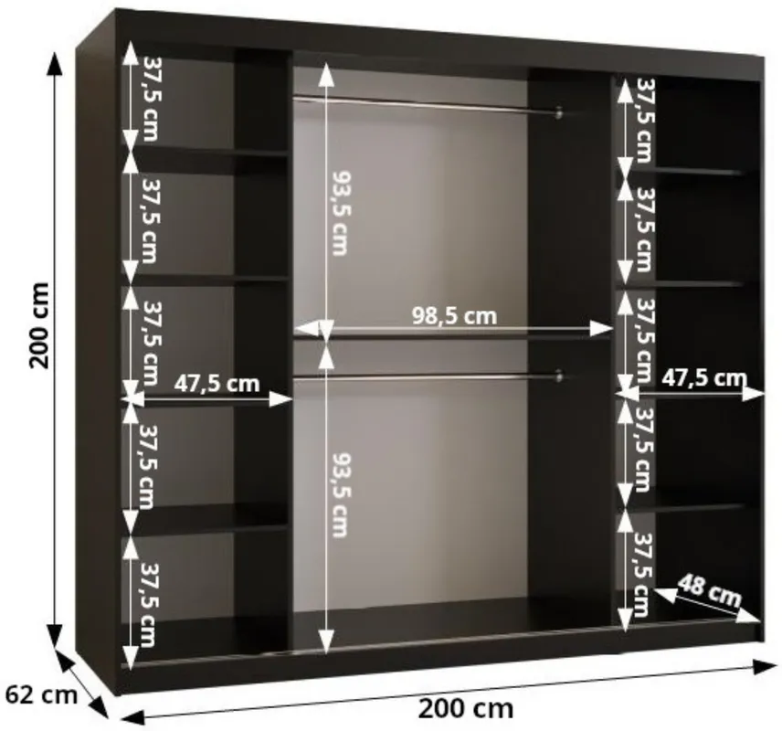 Skriňa Rubino V4 200