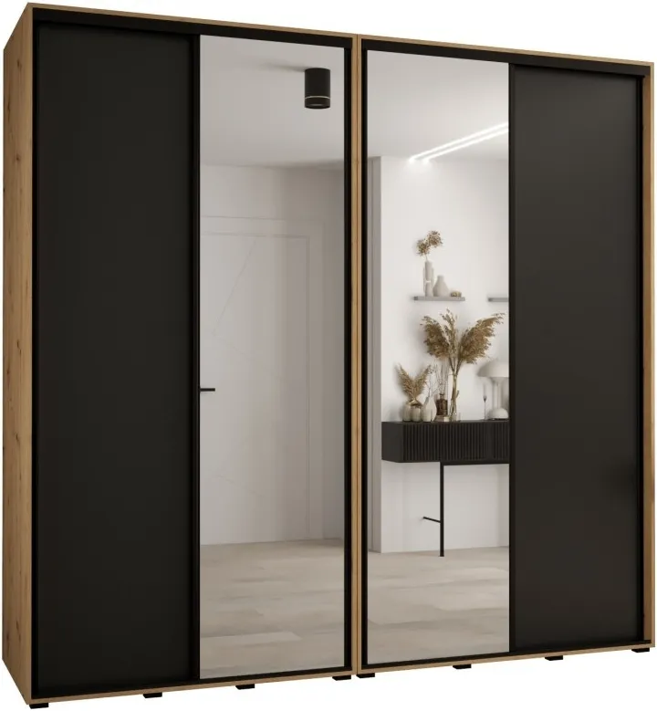 Szafa przesuwna z lustrem wysoka Davos 3 250 głębokość 60 cm