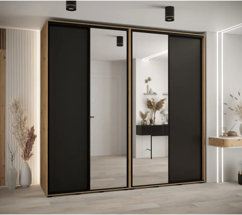 Szafa przesuwna z lustrem wysoka Davos 3 250 głębokość 60 cm
