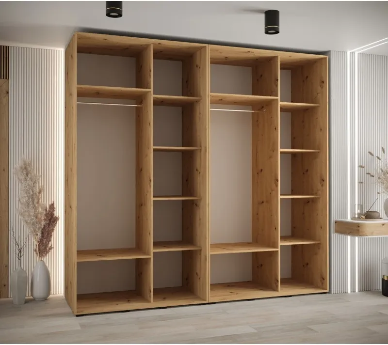Szafa przesuwna z lustrem wysoka Davos 3 250 głębokość 60 cm