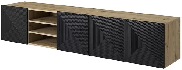 Závěsný TV stolek s nikou Asha 200 cm