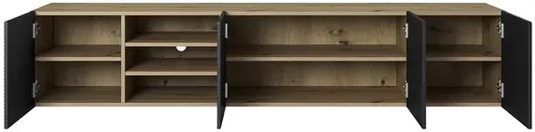Závěsný TV stolek s nikou Asha 200 cm