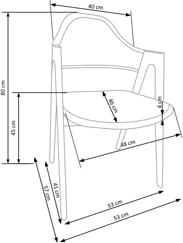Stylová čalouněná židle do jídelny K-344