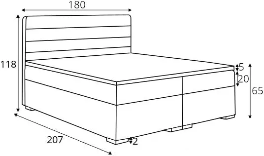 Postel boxspring 180 Benetti