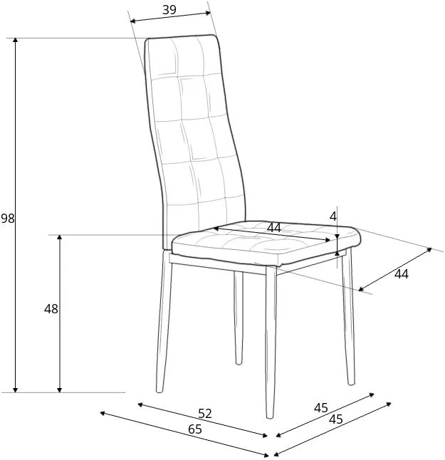 Elegantní židle do jídelny K-292