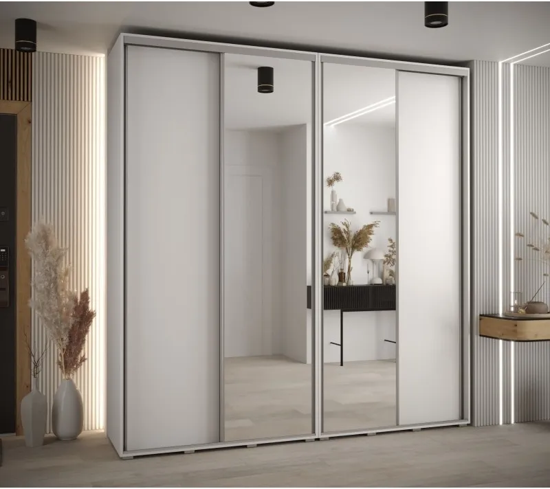 Szafa przesuwna z lustrem wysoka Davos 3 230 głębokość 45 cm