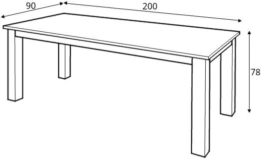 Stůl JBF 200 x 90