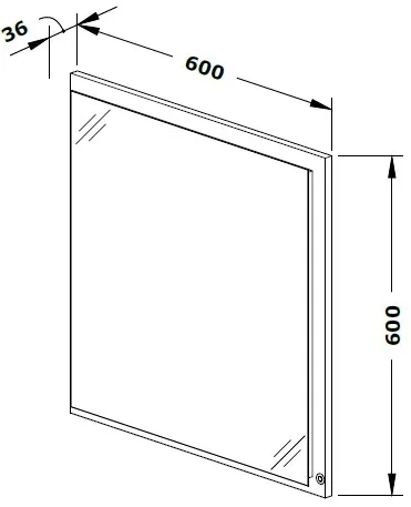 Kúpeľňové zrkadlo Colos 60