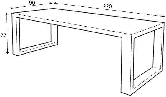 Stôl Window 220 x 90 cm