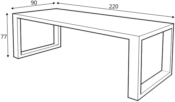 Stůl Window 220 x 90