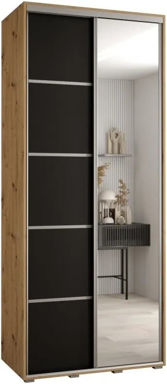 Posuvná skříň se zrcadlem Cannes 5 120, hloubka 60 cm