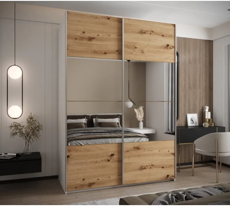Posuvná skříň se zrcadlem Lux 4 190