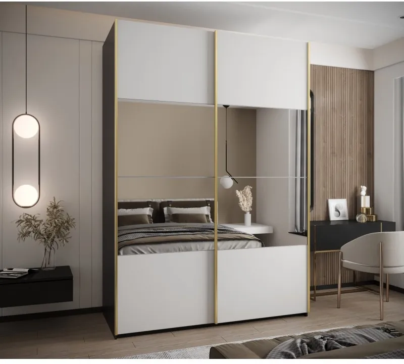 Skriňa s posuvnými dverami so zrkadlom Lux 4 190
