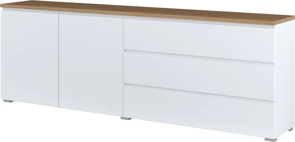 Komoda Modo dvoudveřová se zásuvkami