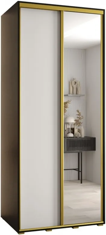 Szafa przesuwna z lustrem wysoka Davos 3 110 głębokość 60 cm