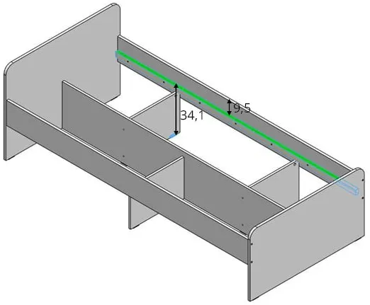 Levá postel 80262 (120x200 cm)