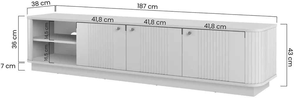 RTV skříňka 3D 187 Vesper
