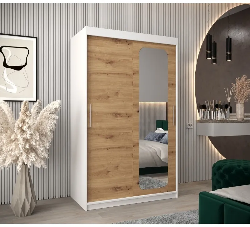 Posuvná skříň se zrcadlem Promo T2 120