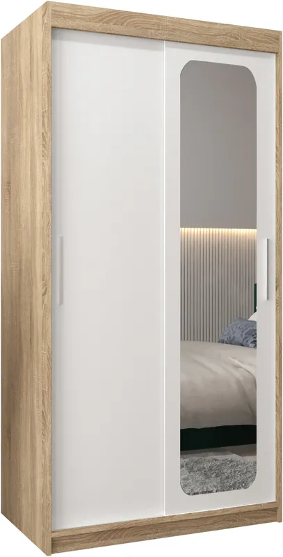 Posuvná skříň se zrcadlem Promo T2 120
