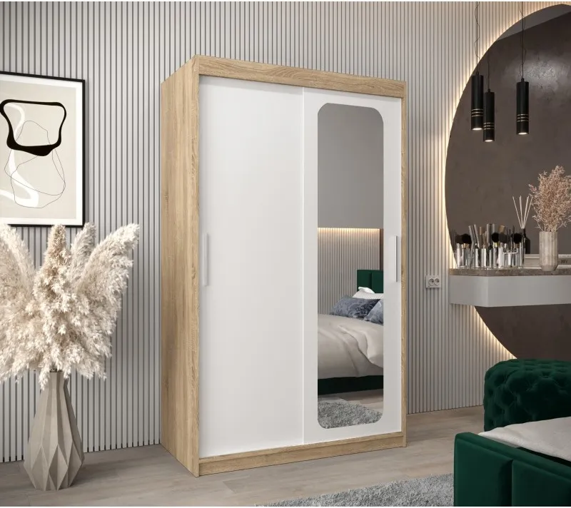 Posuvná skříň se zrcadlem Promo T2 120