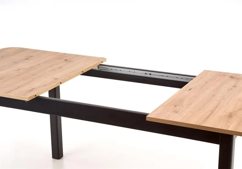 Rozkladací stôl Florian do jedálne dub artisan-čierny