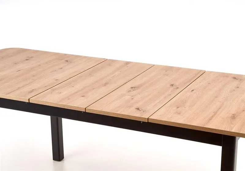 Rozkladací stôl Florian do jedálne dub artisan-čierny