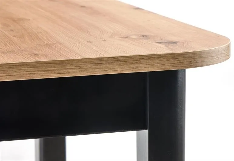 Rozkladací stôl Florian do jedálne dub artisan-čierny